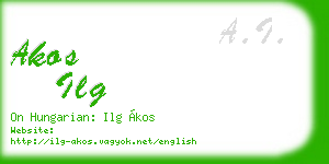 akos ilg business card